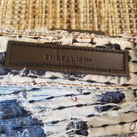 Mens Embellish Denim Jeans 28 NWT $245 retail - Picture 8 of 10